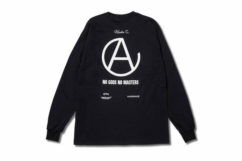 AFFA CAREERING UNDERCOVER Capsule Release Anarchy Forever Forever Anarchy Black White T shirt long sleeve Jun Takahashi Hiroshi Fujiwara Under C