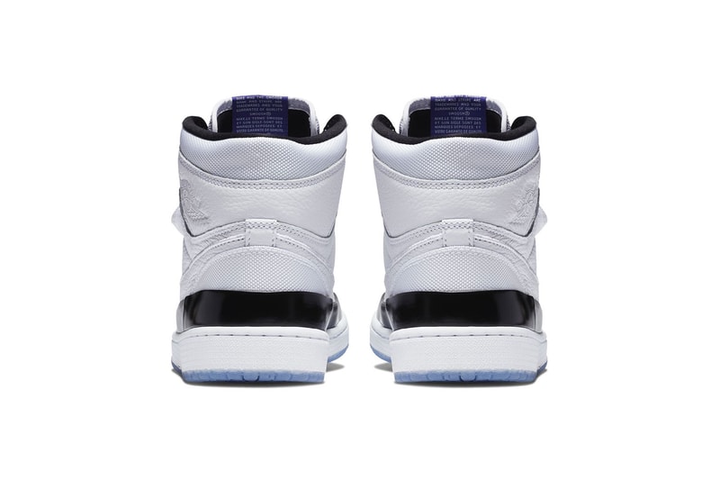 Air Jordan 1 High Double Strap Concord Release white leather black blue white price 2018 