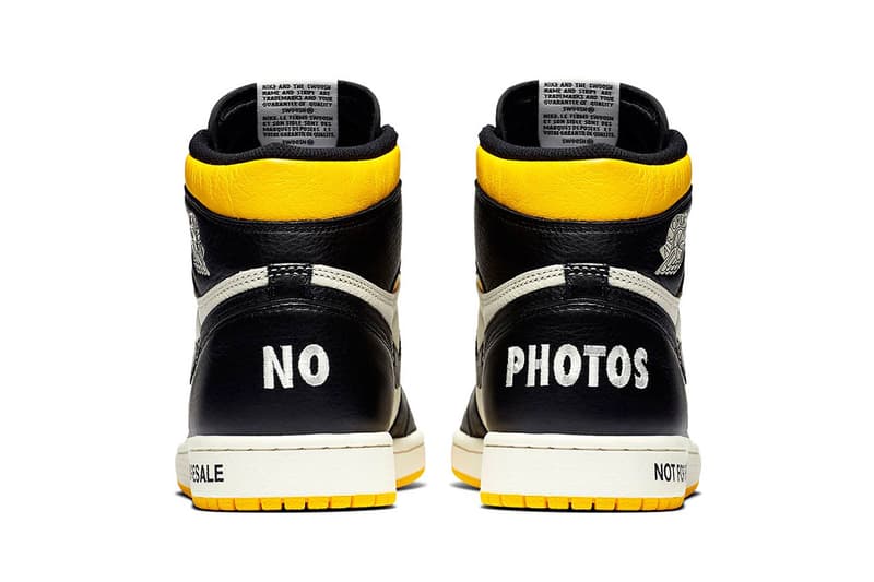 Air Jordan 1 Not For Resale Black Yellow Release Hypebeast