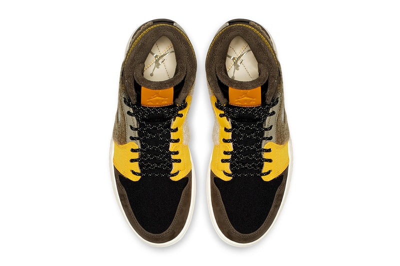 Air Jordan 1 Retro High Premium "Parachute Beige/Lava Glow" sneaker colorway fleece women's release date info price purchase