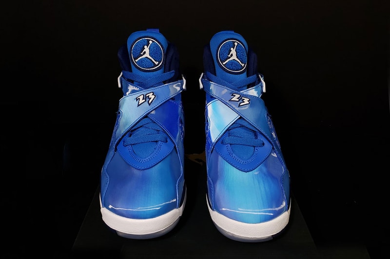 Air Jordan 8 Snowflake nike First Look blue white 2018 sneaker shoes cobalt blaze void info details