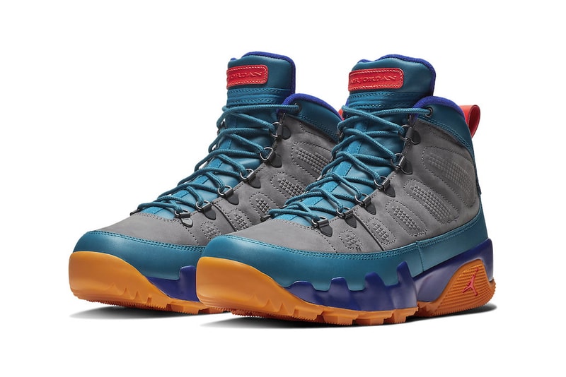 Air Jordan 9 Boot NRG Release Date olive blue purple orange yellow october 2018 price nike sportswear jordan brand 