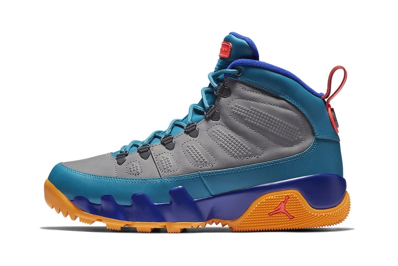 Air Jordan 9 Boot NRG Release Date olive blue purple orange yellow october 2018 price nike sportswear jordan brand 
