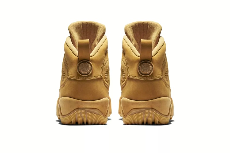Air Jordan 9 Boot NRG Wheat Release Info Date Brand Brown timbs winter outdoors rugged tread hiking trail leather 