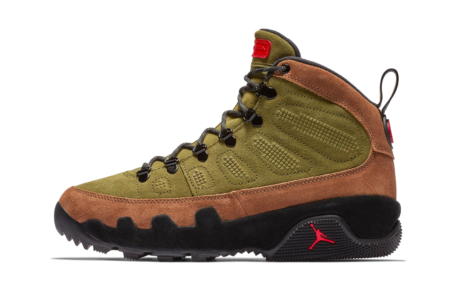 Air Jordan 9 Retro Boot NRG "Beef and Broccoli" Release Date sneaker brown olive colorway price info purchase online october 2018 jordan brand