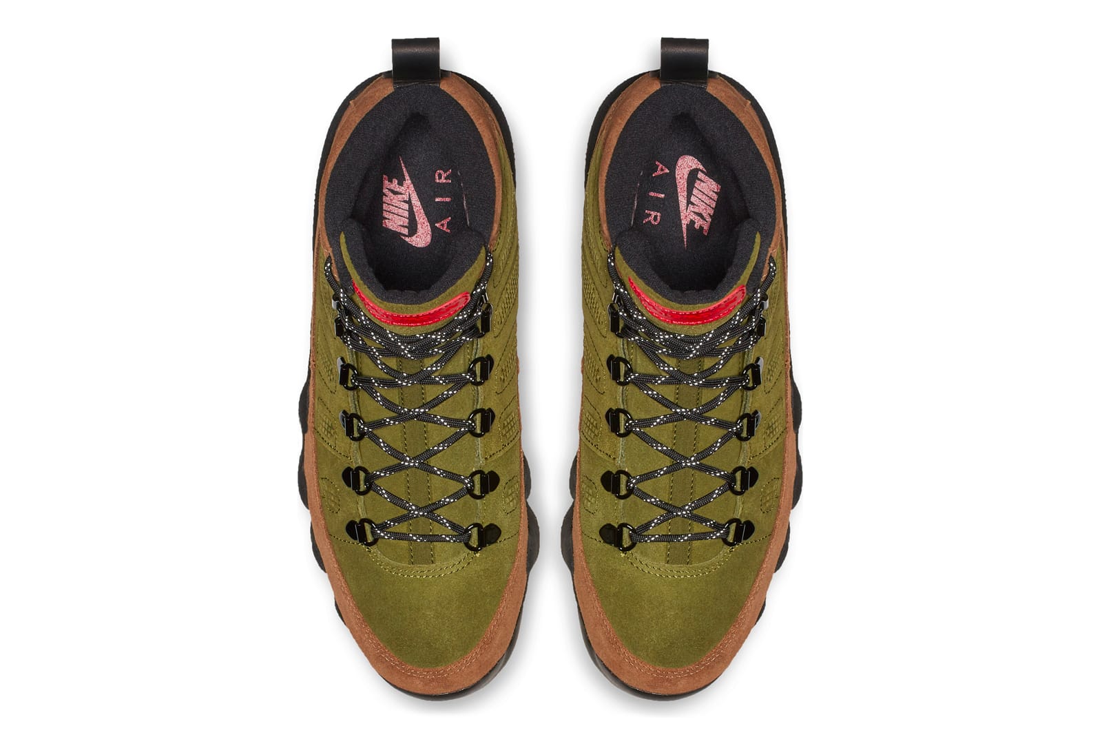 olive green jordan 9 boots