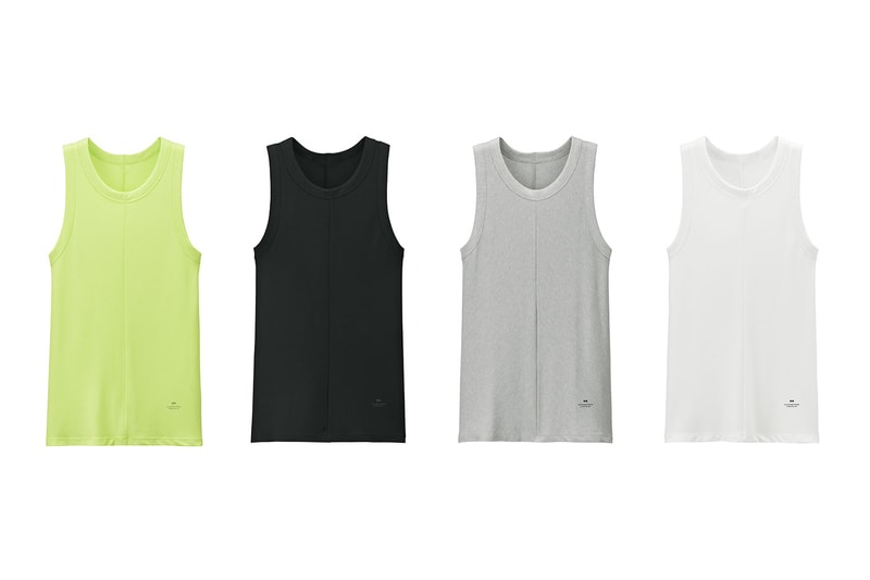 Alexander Wang UNIQLO HEATECH Collection black grey white full look crew neck T shirt leggings bra shorts tank top boxer briefs body suit LifeWear