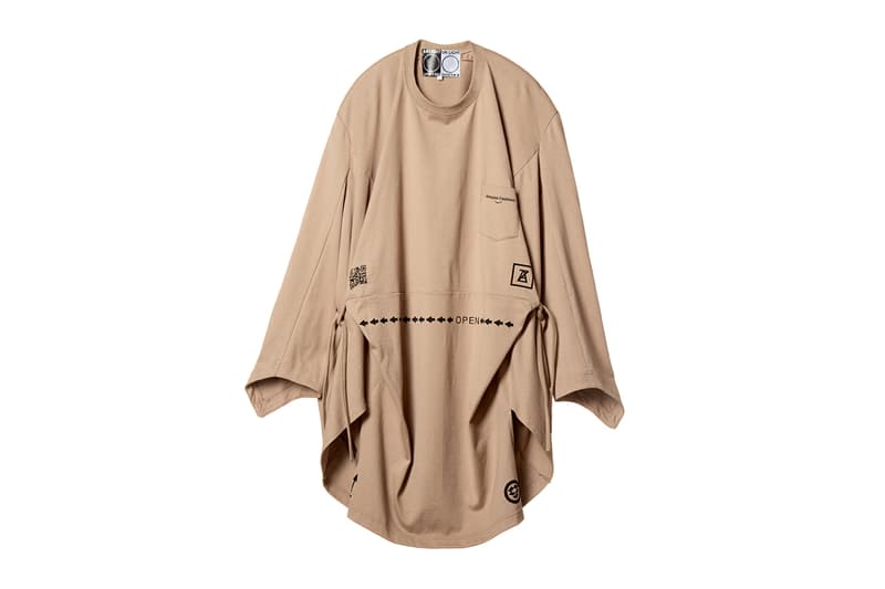 Amazon fashion week tokyo spring summer 2019 october 15 2018 drop release date info skoloct christian dada bed jw ford ANREALAGE Lautashi n.hoolywood trench coat tee shirt print graphic box cardigan collaboration jacket pullover hoodie