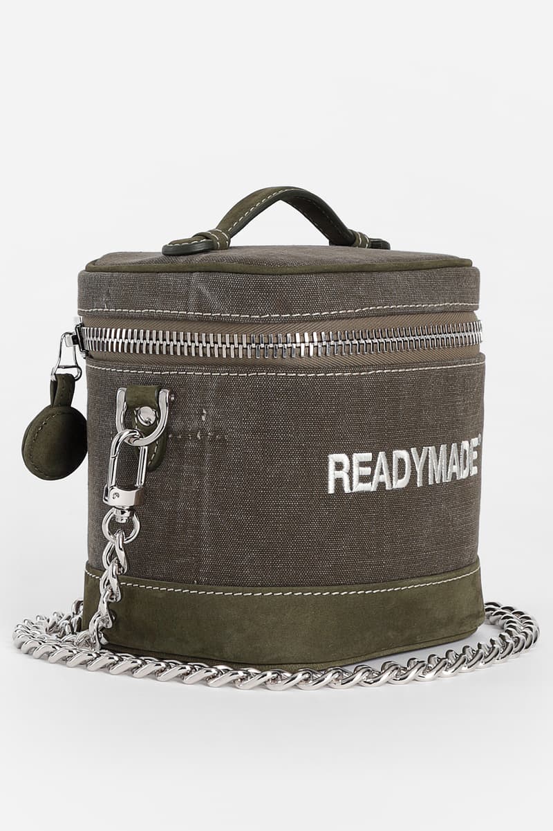 READYMADE Vanity Bag green white release info bags accessories Yuta Hosokawa chain embroidery