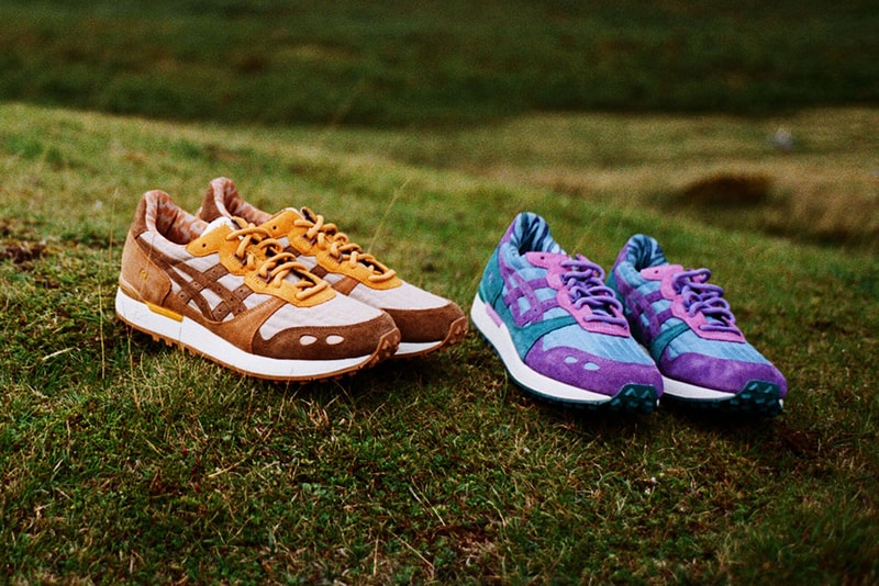 YMC x ASICSTIGER GEL-LYTE XT Release Details Raffle Register Video Lookbook Brown Sand White Purple Blue T-shirt Socks trekking hiking Fraser Cook You Must Create London Collaboration