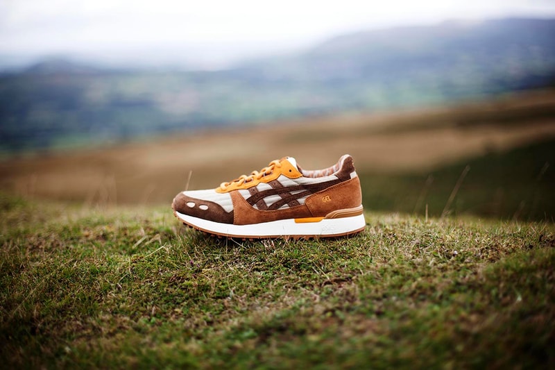 YMC x ASICSTIGER GEL-LYTE XT Release Details Raffle Register Video Lookbook Brown Sand White Purple Blue T-shirt Socks trekking hiking Fraser Cook You Must Create London Collaboration