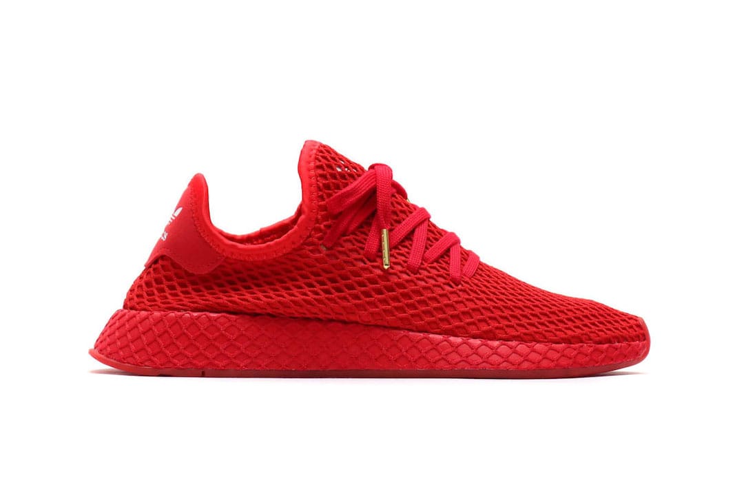 all red adidas shoes