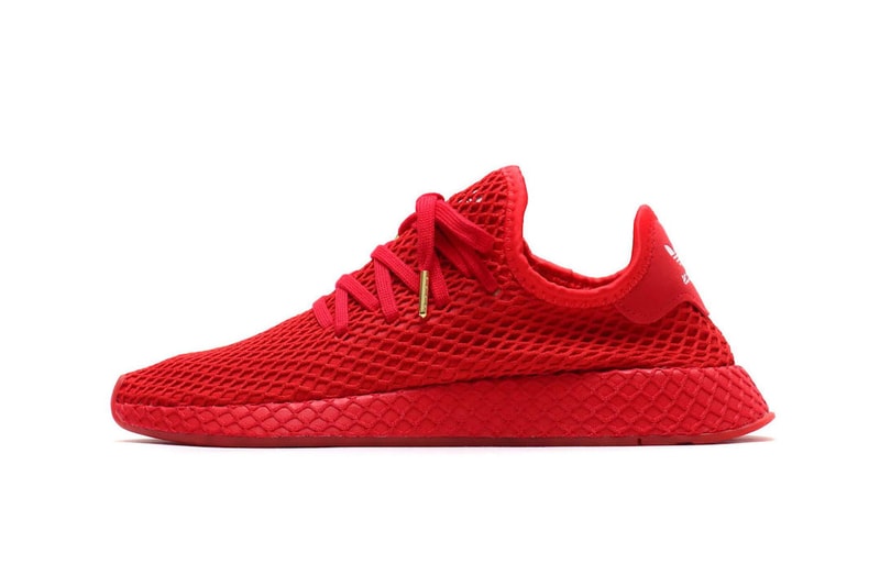 atmos x adidas Deerupt All-Red Release Date sneaker metallic gold atmos japan november