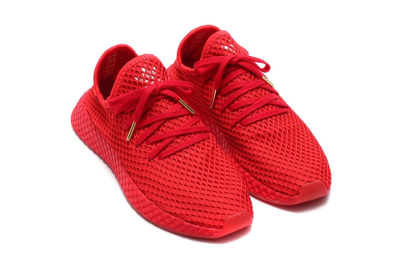 atmos x adidas Deerupt All-Red Release Date sneaker metallic gold atmos japan november