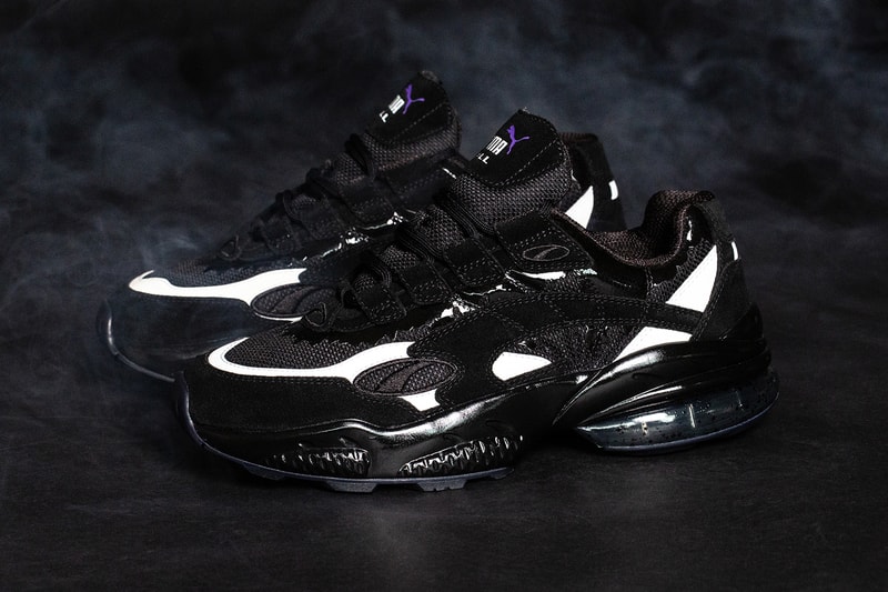 BAIT Marvel PUMA Cell Venom black white movie film release info alpha industries ma-1 bomber jacket