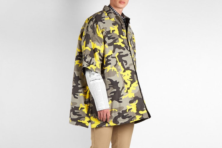 Balenciaga Continues Run of Oversized Shirts With New Camo Option