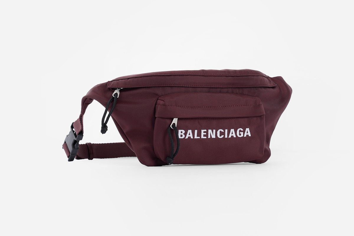 Balenciaga Fall Winter 2018 Belt Bag cross body Burgundy accessories pouches release info