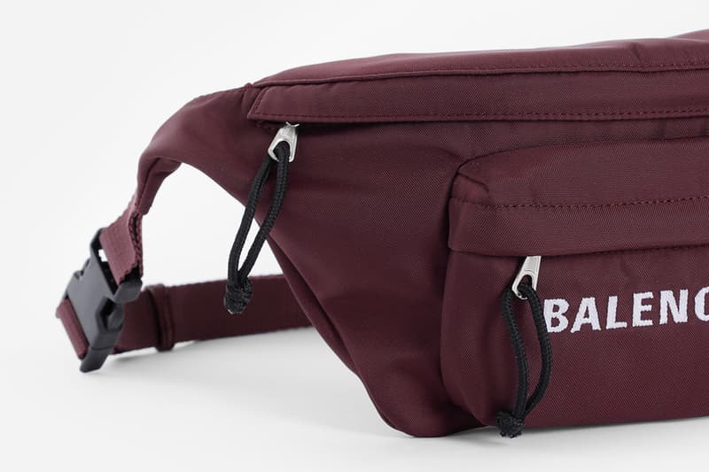 Balenciaga Fall Winter 2018 Belt Bag cross body Burgundy accessories pouches release info