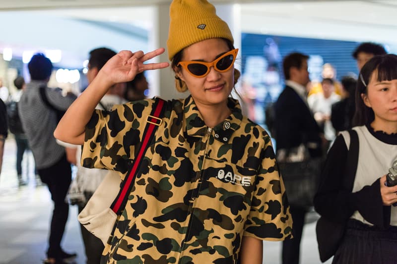 "BAPE XXV" Street Style tokyo japan a bathing ape 25th anniversary exhibition nigo sk8thing james bond stash streetsnaps photography