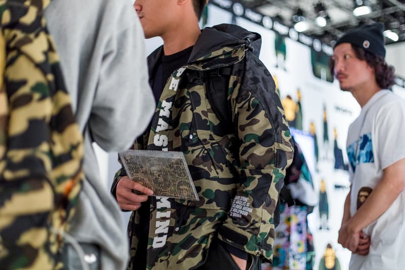 "BAPE XXV" Street Style tokyo japan a bathing ape 25th anniversary exhibition nigo sk8thing james bond stash streetsnaps photography