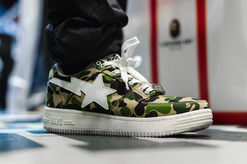 "BAPE XXV" Street Style tokyo japan a bathing ape 25th anniversary exhibition nigo sk8thing james bond stash streetsnaps photography