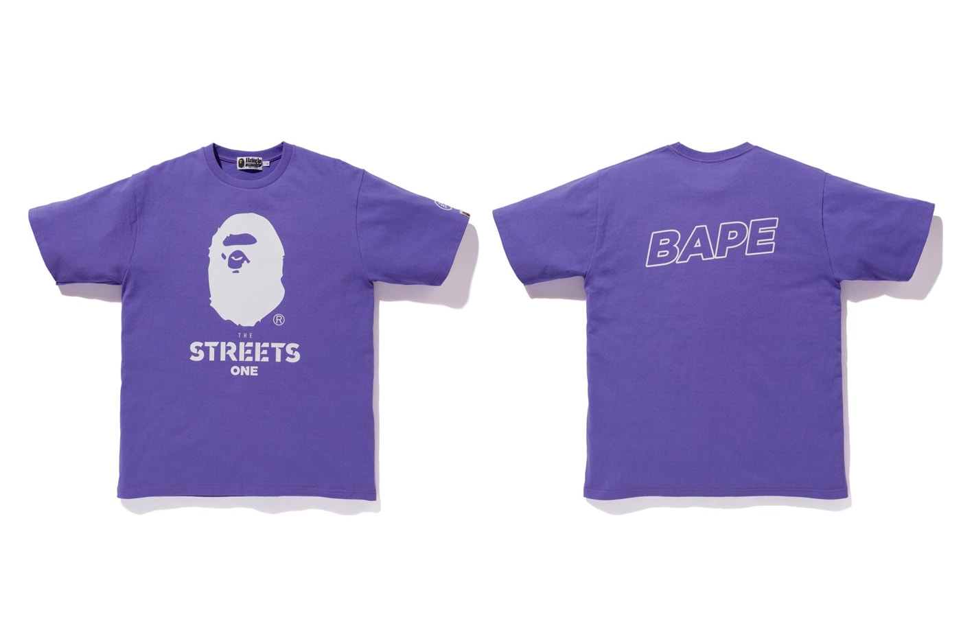 bape ea sports collection purple shirt