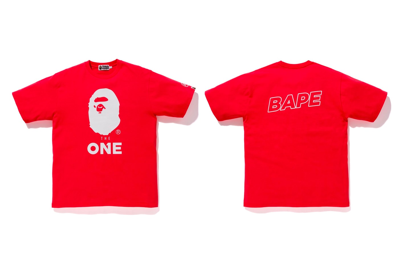 bape ea sports collection red shirt