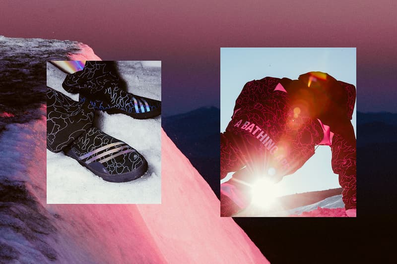 BAPE x adidas Snowboarding Capsule fall winter 2018 a bathing ape ape head snow