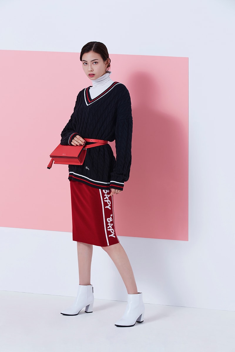 BAPY Fall/Winter 2018 Lookbook Featuring Lauren Tsai BAPE Women Sweaters Coats Skirts Pants 