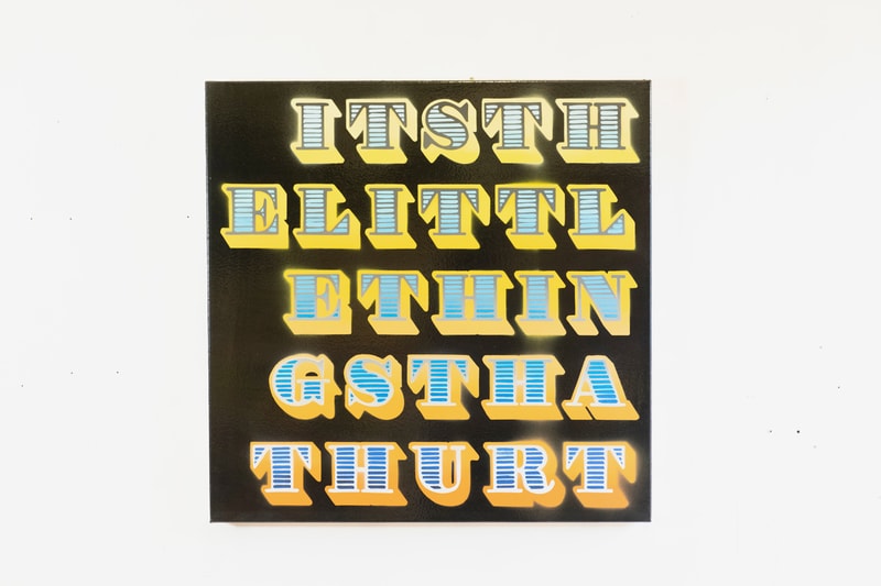 ben eine everything starts somewhere exhibition stolenspace gallery artworks paintings