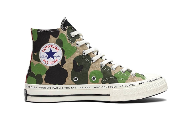 Brain Dead Converse Chuck Taylor All Star 70 Egret Black Multi zebra stripes camo stars Kyle ng duck release date info price