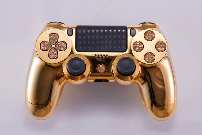Brikk Sony PlayStation 4 Lux DualShock 4 Controller classic deluxe Gold Plated diamond Encrusted
