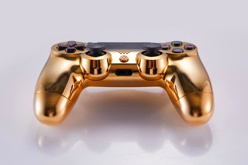 Brikk Sony PlayStation 4 Lux DualShock 4 Controller classic deluxe Gold Plated diamond Encrusted