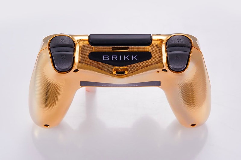 Brikk Sony PlayStation 4 Lux DualShock 4 Controller classic deluxe Gold Plated diamond Encrusted