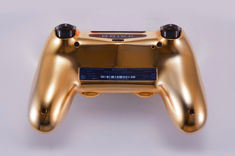 Brikk Sony PlayStation 4 Lux DualShock 4 Controller classic deluxe Gold Plated diamond Encrusted