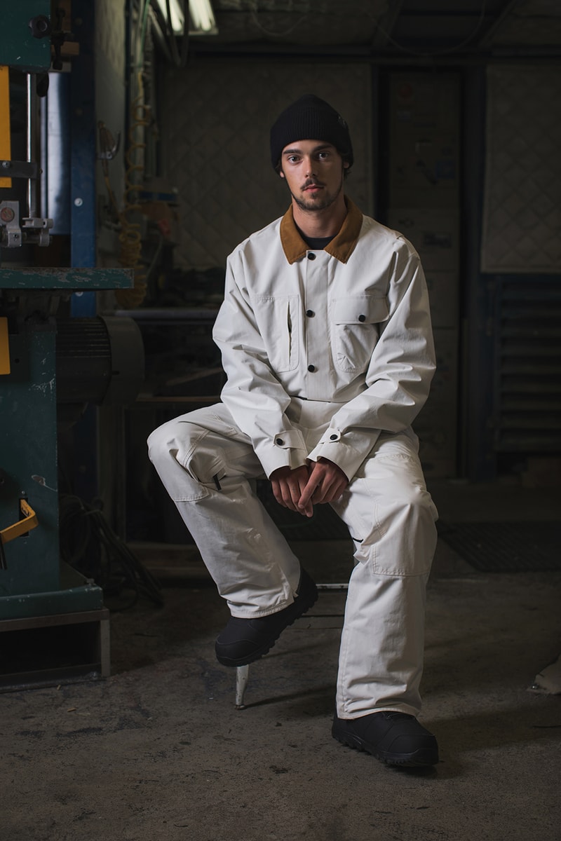 Burton x Carhartt WIP Capsule Collection Mountain Performance Wear Jacket Overalls Backpack Gloves Beanie