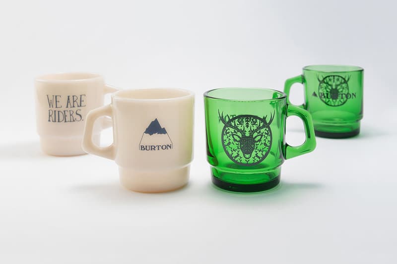 Burton Fire-King Mugs Release Info cups classic mugs glassware Anchor Hocking Pyrex borosilicate Snowboards winter sports home lifestyle hypebeast collectible