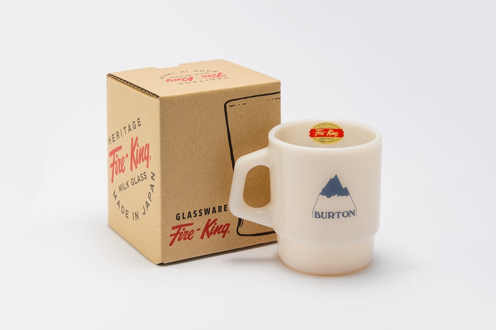 Burton Fire-King Mugs Release Info cups classic mugs glassware Anchor Hocking Pyrex borosilicate  Snowboards winter sports home lifestyle hypebeast collectible 