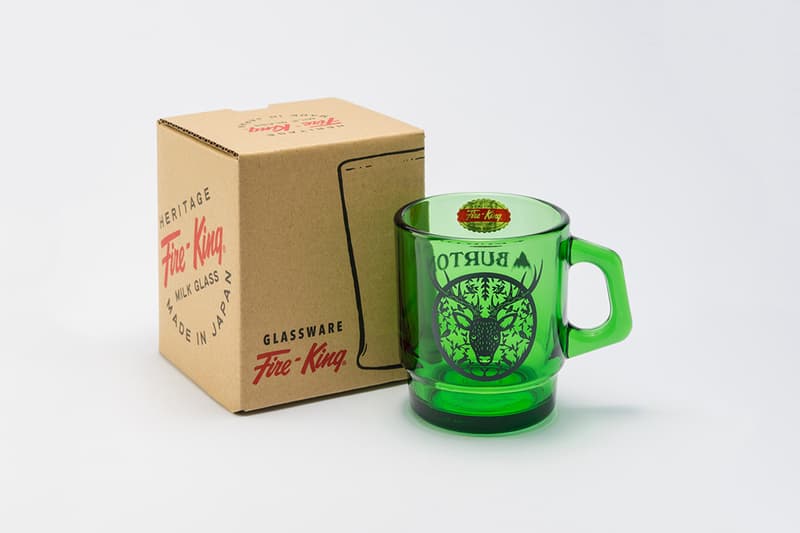Burton Fire-King Mugs Release Info cups classic mugs glassware Anchor Hocking Pyrex borosilicate Snowboards winter sports home lifestyle hypebeast collectible