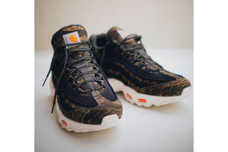 Carhartt Nike Air Max 95 First Look Black Orange Camo Ripstop