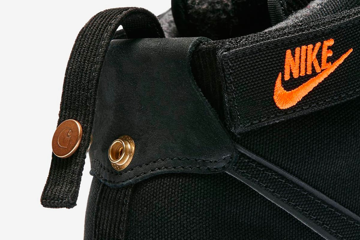 Carhartt WIP Nike Vandal High Supreme black orange leak tease collaborations price