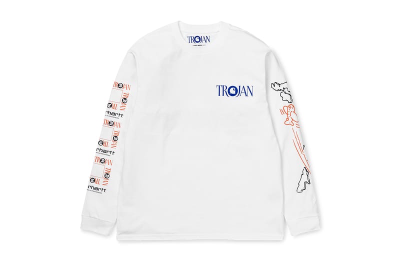 Trojan Record Label Tee-White 