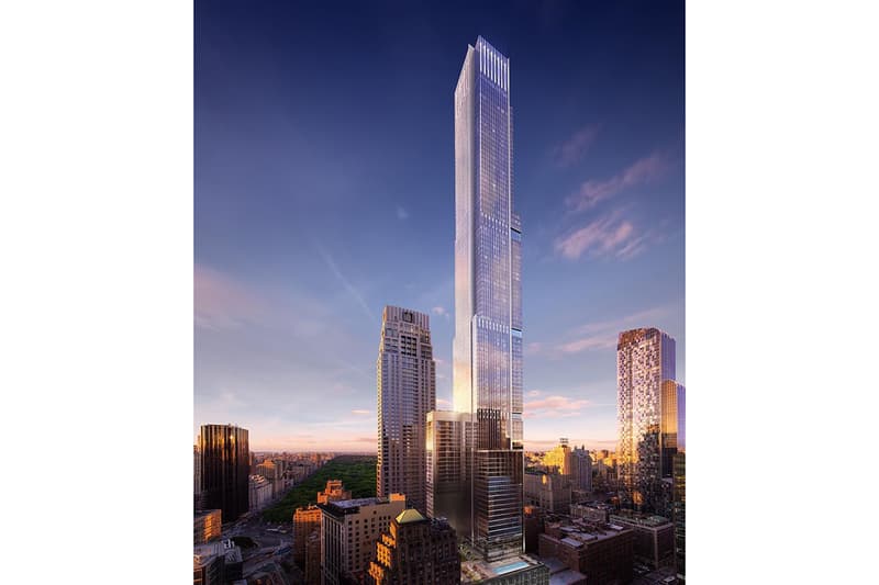 New York Central Park Tower tallest residential building manhattan billionaire's row architecture design