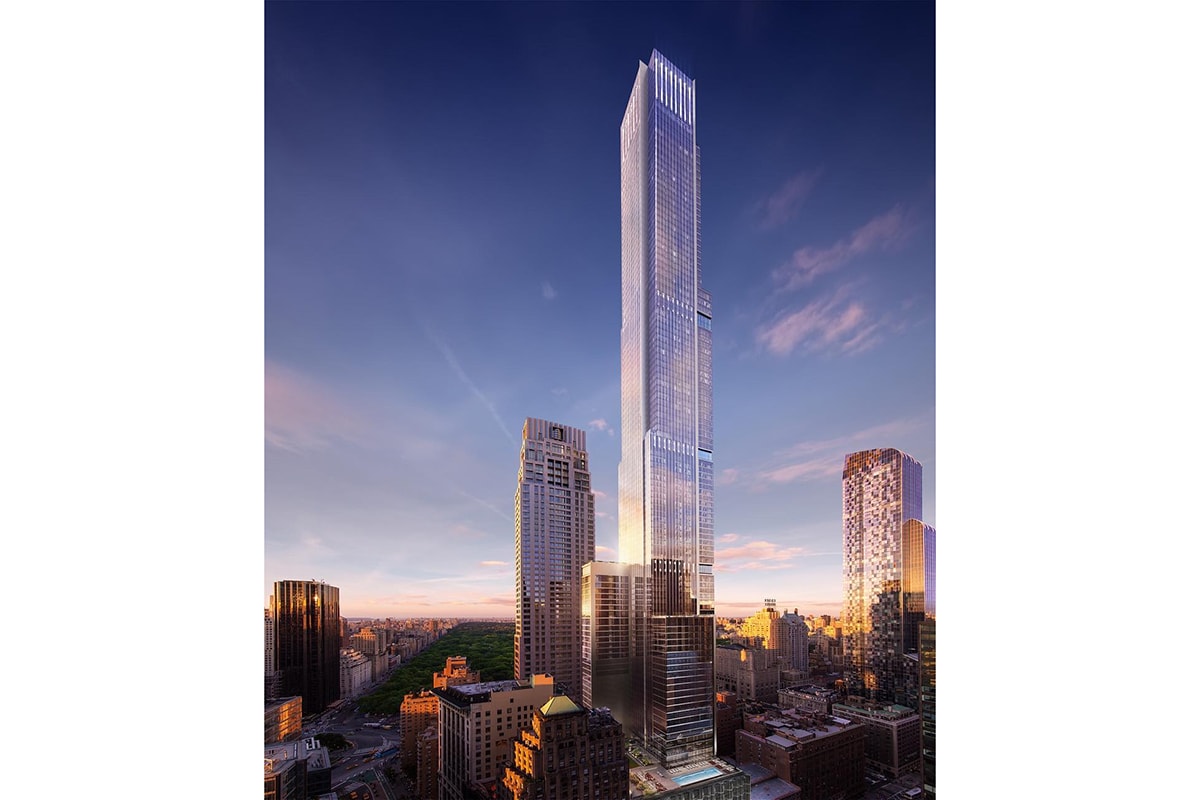 New York Central Park Tower tallest residential building manhattan billionaire's row architecture design