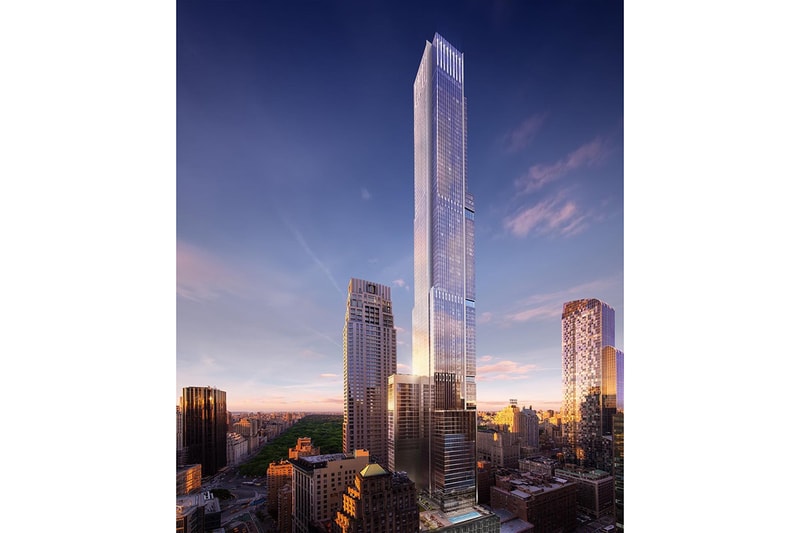 New York Central Park Tower tallest residential building manhattan billionaire's row architecture design