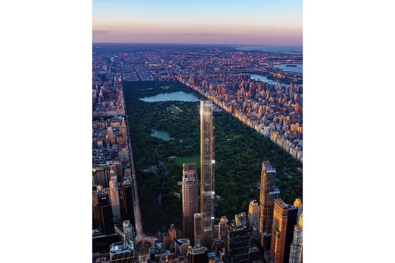 New York Central Park Tower tallest residential building manhattan billionaire's row architecture design