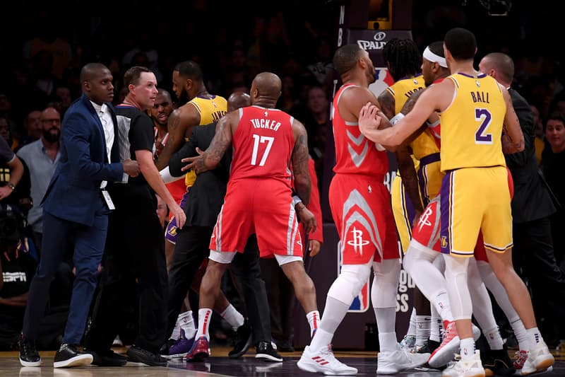 rajon rondo chris paul los angeles lakers houston rockets staples center basketball game video athletes