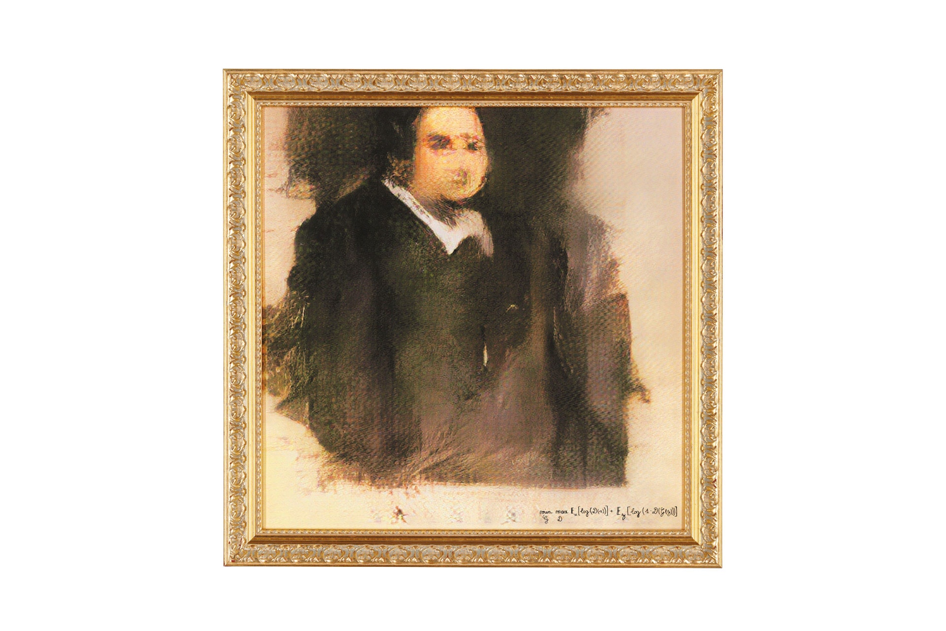 Christie's Auctions AI Art of Edmond de Belamy auctions sale artwork science painting canvas Obvious Art Paris
