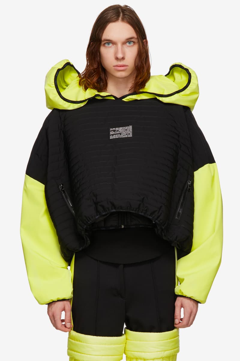 Colmar A.G.E. by Shayne Oliver FW18 Outerwear Fall Winter 2018 Quilter Trousers Tyvek Concept Coat Villa Ski Hoodie Christye Jacket Shell Vest Long Down Pink Yellow Green Grey Hood By Air