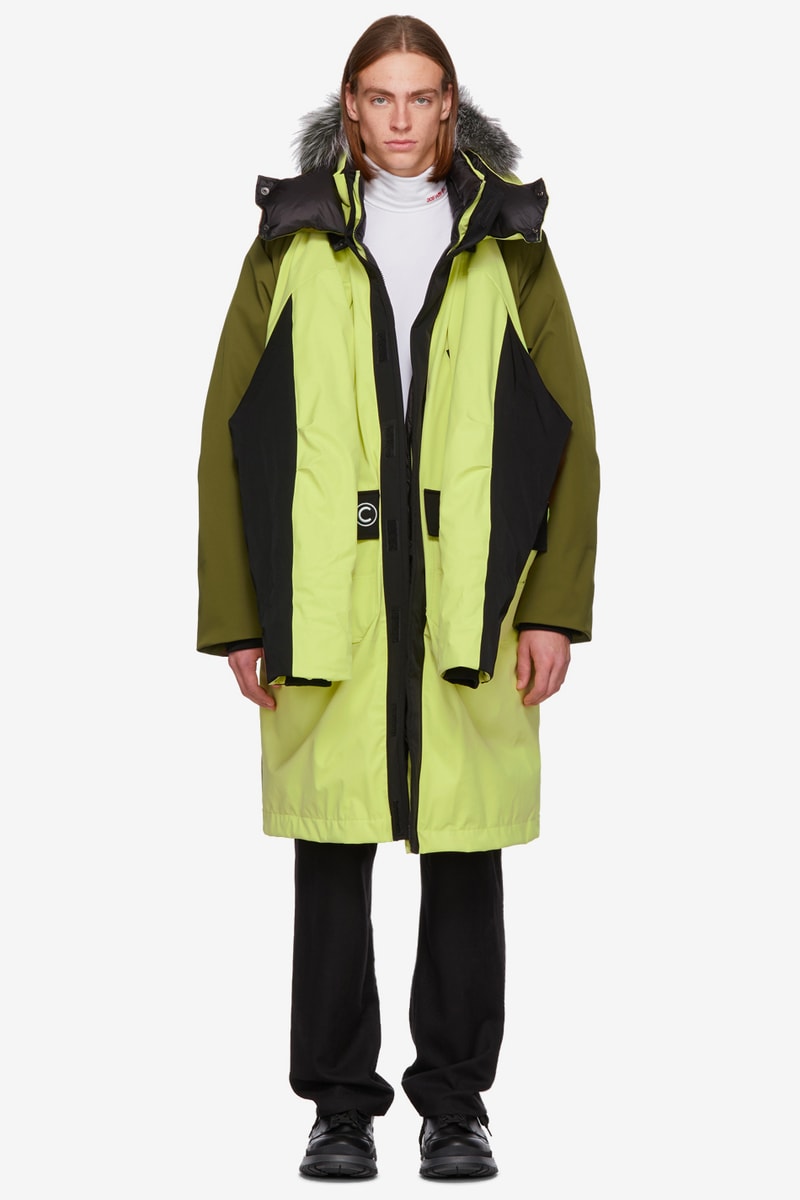 Colmar A.G.E. by Shayne Oliver FW18 Outerwear Fall Winter 2018 Quilter Trousers Tyvek Concept Coat Villa Ski Hoodie Christye Jacket Shell Vest Long Down Pink Yellow Green Grey Hood By Air